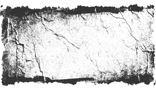Textured black and white grunge background with rough edges and cracked surface detail abstract