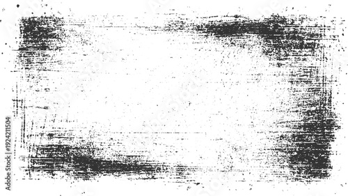 Black ink splatter and grunge texture overlay on white background with horizontal lines and dots