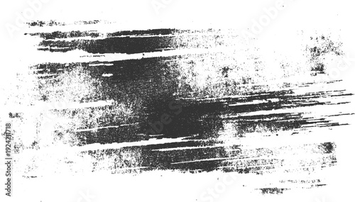 Dark charcoal brush strokes texture on white background abstract pattern black