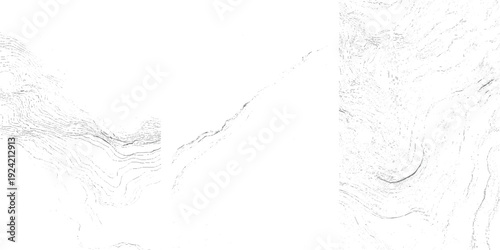 Abstract topographic contour lines in grey on white background