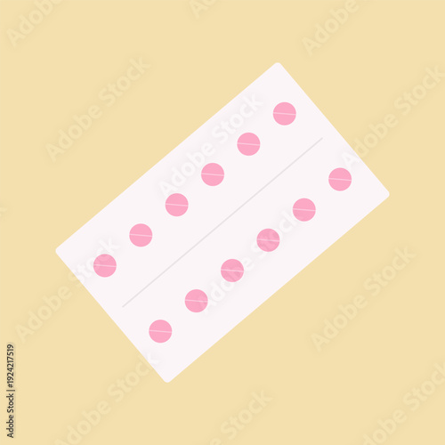 Flat Menstrual Hygiene Products and Cycle Care Icons Set