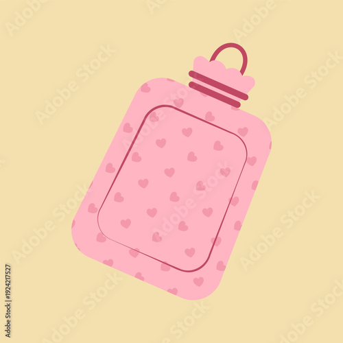 Flat Menstrual Hygiene Products and Cycle Care Icons Set