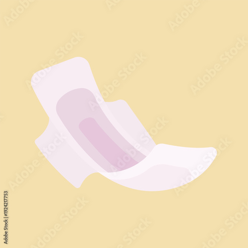 Flat Menstrual Hygiene Products and Cycle Care Icons Set