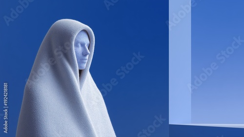 Ruhige, behagliche Oase auf kleinstem Raum mit sanften Schatten und lebendigen Farben