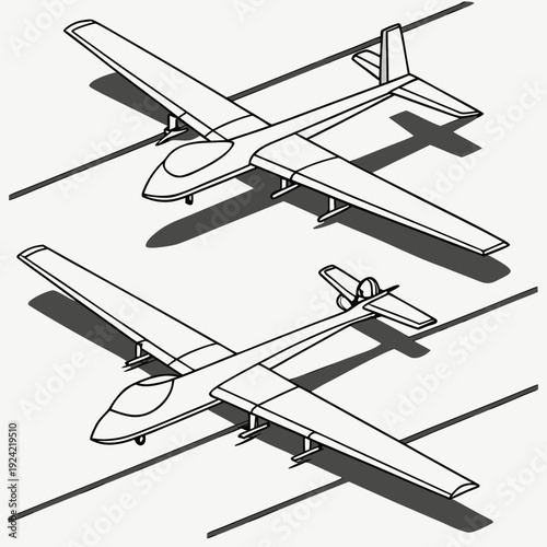 Of two tactical unmanned aerial vehicles drone aircraft