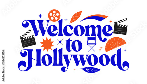 Very beautiful Welcome to Hollywood sign greeting visitors with bold lettering and cinematic flair symbolizing dreams, creativity, and the spirit of Los Angeles film culture.
