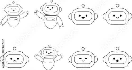 Robot Illustration - Vector Technology Design