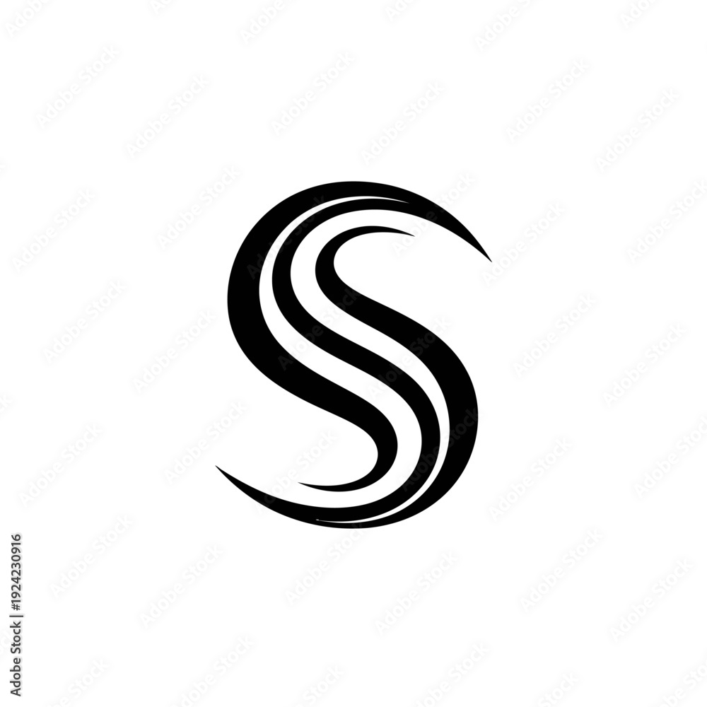 Fototapeta premium Abstract elegant swirl design sophisticated vector illustration for branding