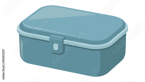 Lunchbox: A simple illustration of a lunchbox, designed for storing and transporting meals. It features a secure closure and a classic, clean design, perfect for school or work.