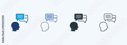 Communication Multiple Style Icon Collection