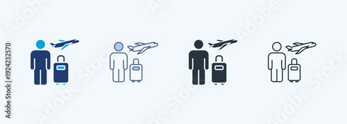 Tourism Multiple Style Icon Collection