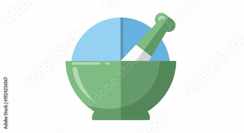 Mortar and Pestle Icon - Pharmacy, Medicine, Herbs, Science