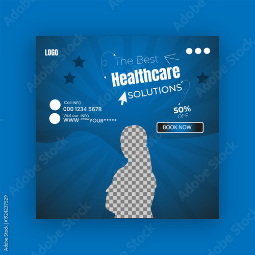 The Best Healthcare Solutions Social Media Post  Banner Design Templates.