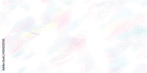 A soft and ethereal abstract background featuring delicate iridescent pastel colors on a white canvas