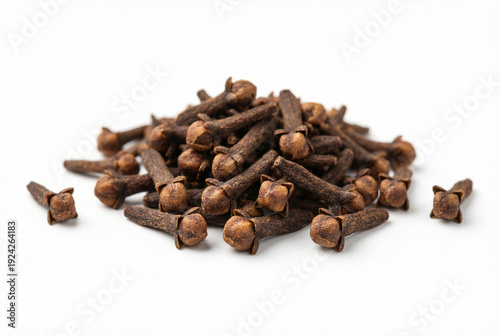 Wallpaper Mural Pile of Whole Cloves Spice Closeup on White Background - Aromatic Dried Clove Buds for Cooking and Baking. Torontodigital.ca