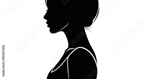silhouette of a girl