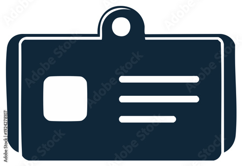 Badge Icon Identification Pass Access Tag Card Employee Staff Identification