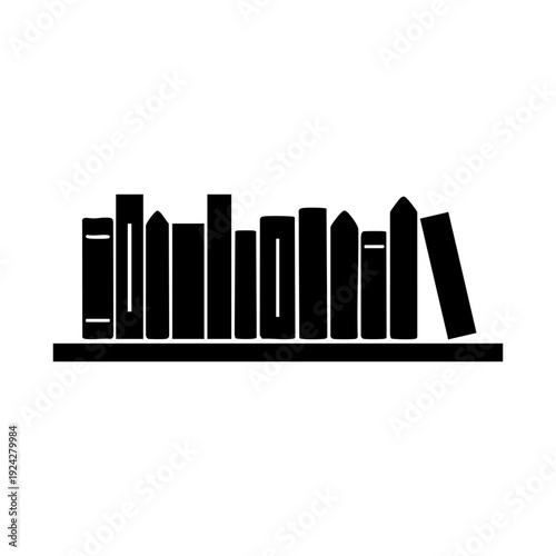 library shelf with books