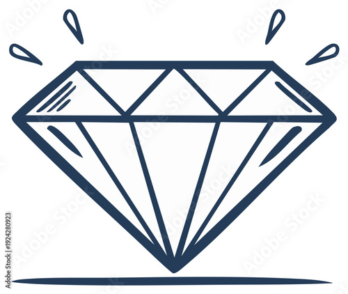 Diamond Illustration Jewel Sparkle Gemstone Precious Stone Fashion Decoration Accessory