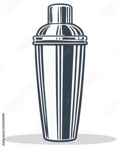 Classic Cocktail Shaker Metallic Bar Tool for Mixing Drinks and Bartending