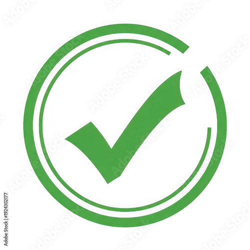 Free Download Green checkmark in a circle isolated on transparent background - GFXLoad
