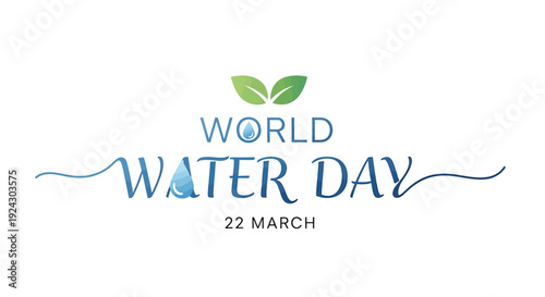 World Water Day logo vector