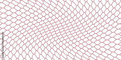 Mesh texture for fishing net. Seamless pattern for sportswear or football gates, volleyball net, basketball hoop, hockey, athletics. Abstract net background for sport. Vector