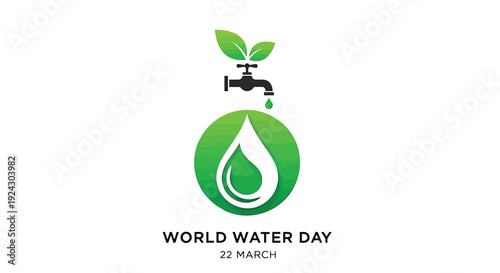 World Water Day vector icon