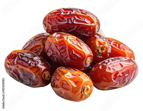 A pile of sweet, sticky, dried fruits with wrinkled skin