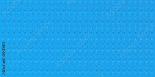 Realistic blue plastik constructor background. Play and build concept. Vector illustration