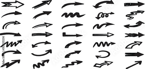 Vector arrow icons set diverse arrow vectors for design and directional guidance