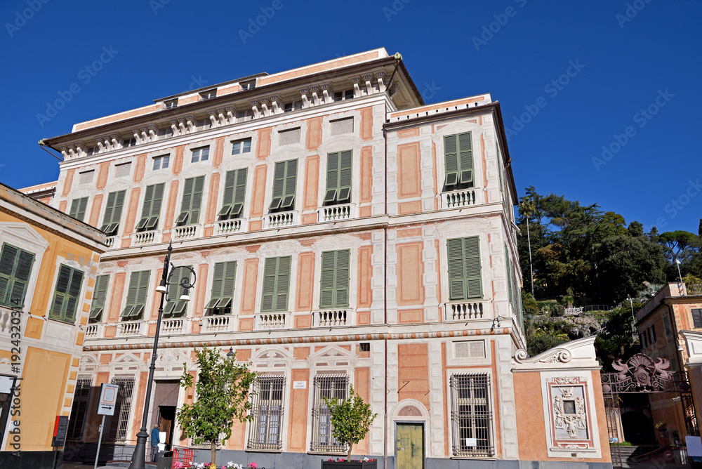 Obraz premium rocca palace it was built between 1629 and 1635 Chiavari Italy