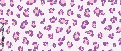 Hand drawn Leopard skin seamless pattern design.Wildlife fur skin design illustration for web,  Animal print vector illustration background. home decor, fashion, surface, graphic design