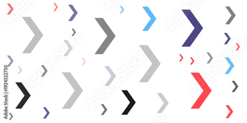 colorful arrow sign, dynamic moving arrow representing speed, acceleration, fast. vector illustration. EPS 10