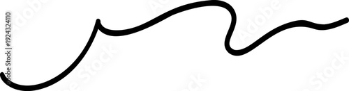 Calligraphy collection of wavy swoosh. Hand drawn swash, emphasis, line shape. Typographic extension simple stroke underline decoration for text, logo. Minimalist letter tail isolated element