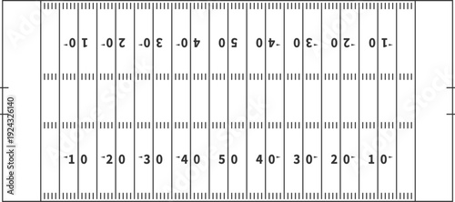 American football field. Football court. Soccer, playing field on the white background. Vector