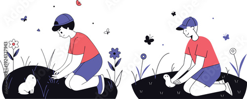 Minimalist icon representing a vector file format placeholder