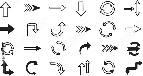 Black and white arrow on white background arrows signs symbols direction navigation