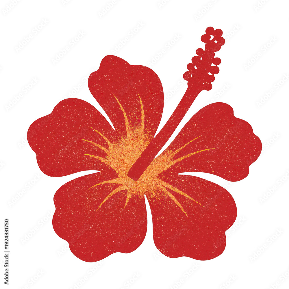 Naklejka premium PNG Vibrant tropical hibiscus flower