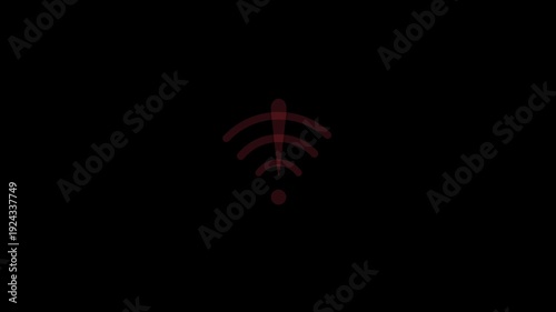 No Wifi signal icon. Phone Signal Wi-fi Indicator Icon. connection symbol Wi-fi icon sign or icon that states no wifi available in the area.