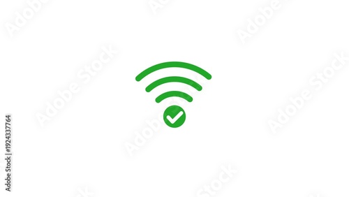Wifi signal icon symbol . Hotspot, connection icon symbol Wi-fi icon. Wireless technology symbol. Wifi pictogram white background .