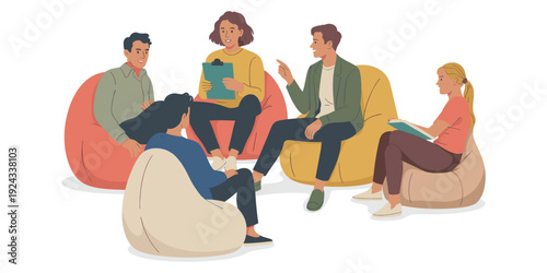 Group of People in a Therapy or Discussion Session