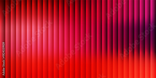 Futuristic vibrant vertical ribbed lines that distorts vivid red blue diagonal gradient. Vivid and colorful visual perfect for modern design, technology backgrounds, or creative advertising projects