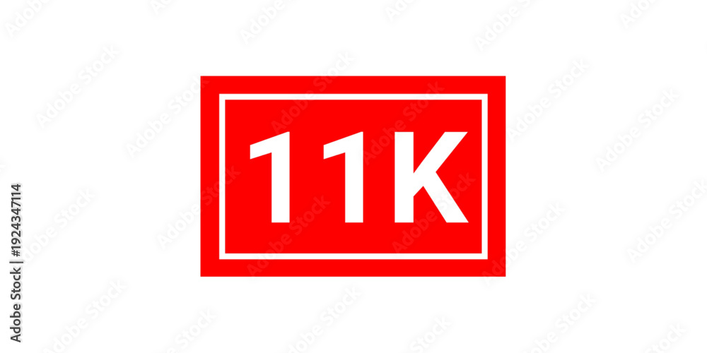 Fototapeta premium 11000 (11K) grunge rubber stamp with background vector illustration. 11000 (11k) stamp seal with background illustration. 