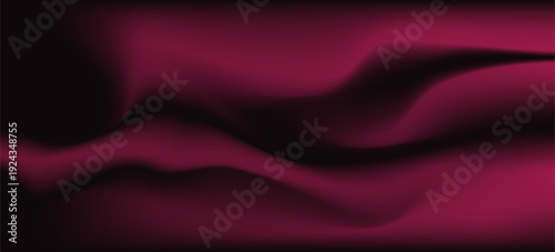 Black dark red purple burgundy maroon plum wine abstract background. Line wave wavy. Color gradient ombre blur fluid. Noise grain mesh. Shine glitter light metallic