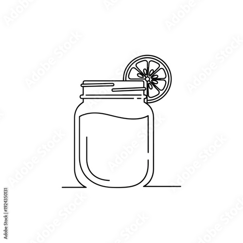 Refreshing Lemonade in a Mason Jar with Lemon Wheel Garnish.