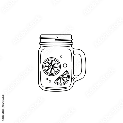 Refreshing citrus lemonade served in a mason jar with lemon and lime slices.