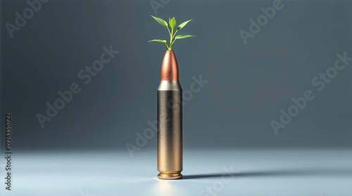 Stop war growth instead concept