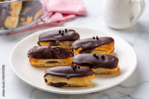 Traditional french eclairs ...
