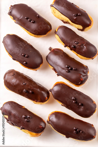 Traditional french eclairs ...